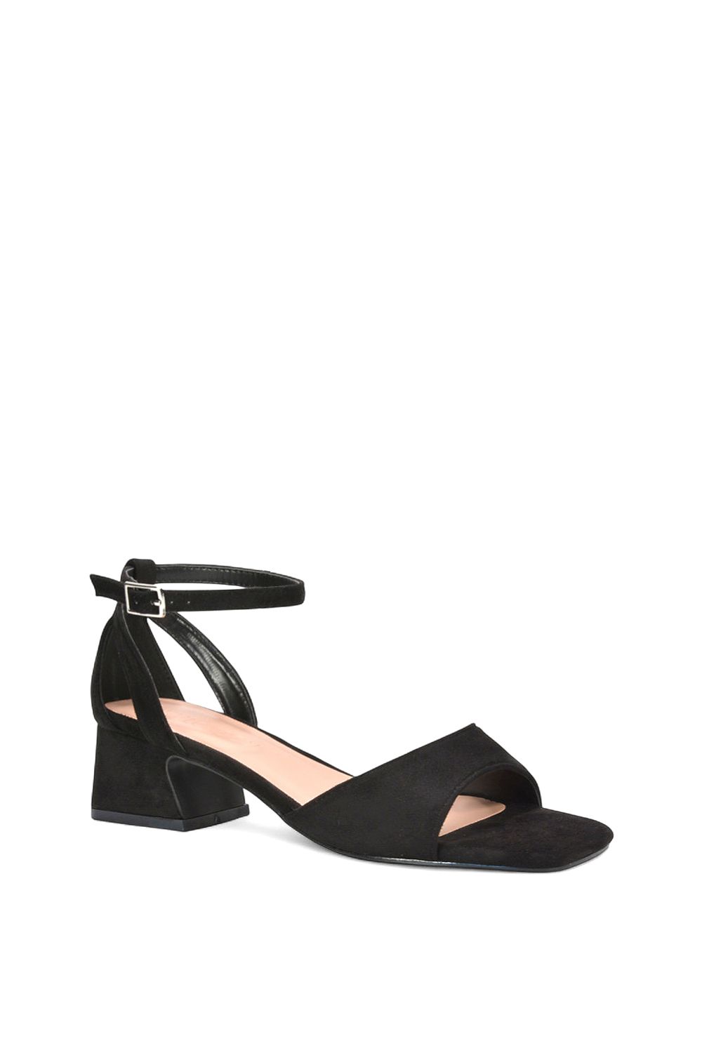 XY London Hayley' Cut Out Strappy Block Heels With Ankle Strap