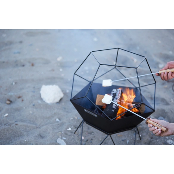 Feuerschale »Jura«, BxHxT: 42 x 70 x 42 cm, Stahlblech,schwarz lackiert