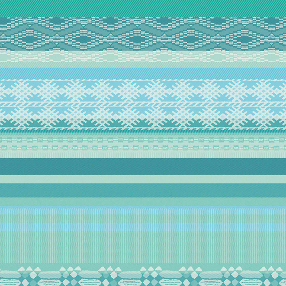 MILLE VERACRUZ AQUA - Serviette  pur coton bleu 48X48