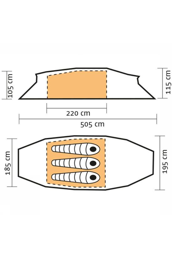 Hilleberg Kaitum GT 3-Persoons Tunneltent