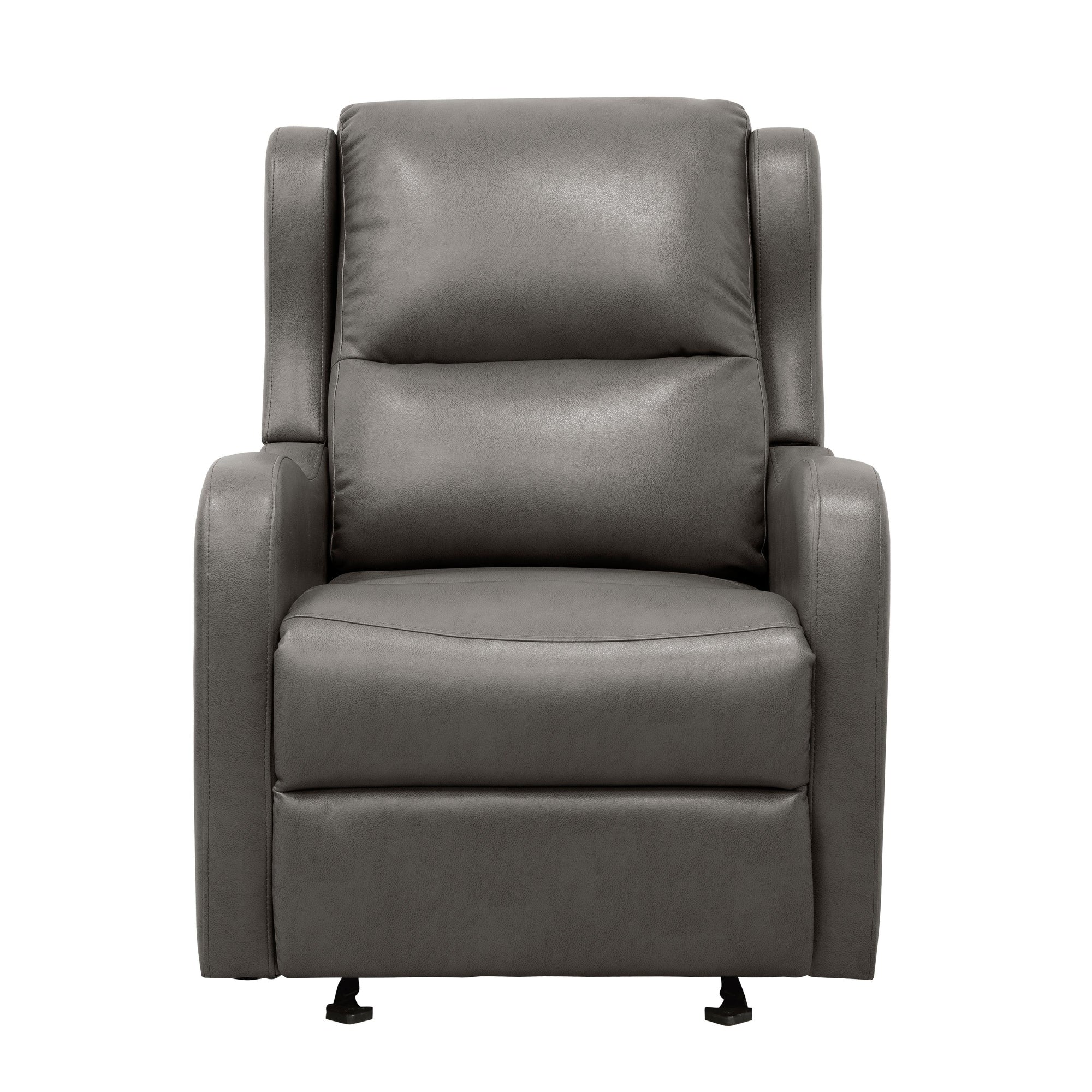 Faux Leather Manual Recliner for Living Room