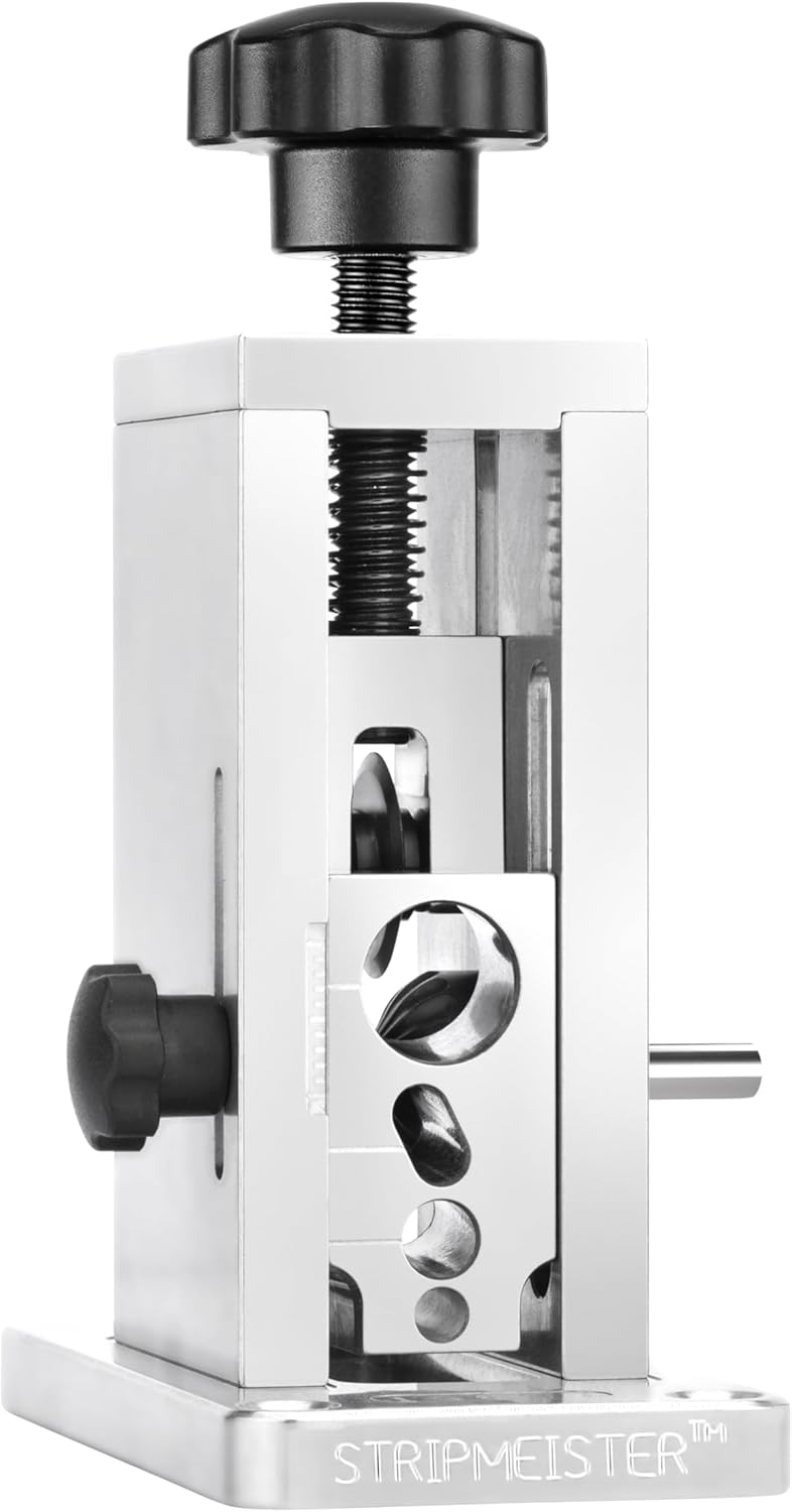 StripMeister Original Drill-Powered Wire Stripper – Wire Sizes Up To Ø3/4, Jam-Free, Copper Wire, Built for Safety, Speed, and Efficiency - Portable Wire Stripping Machine