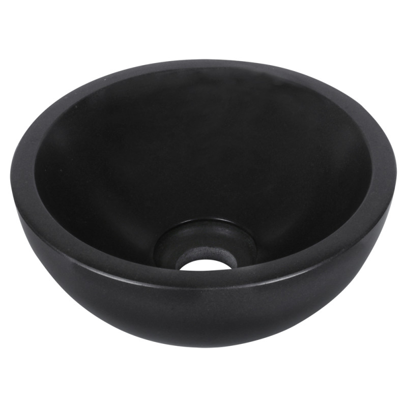 Vasque à poser Ruz ronde basalt noir Ø 25 x 11,5 cm DIFFERNZ
