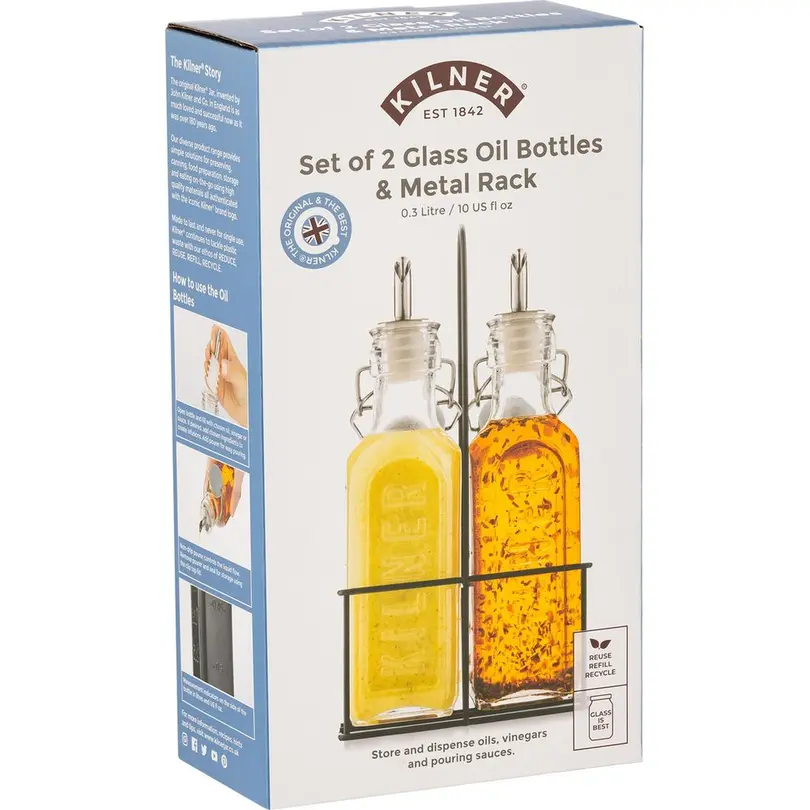 Essig-/Öl-Spender 2er-Set Kilner