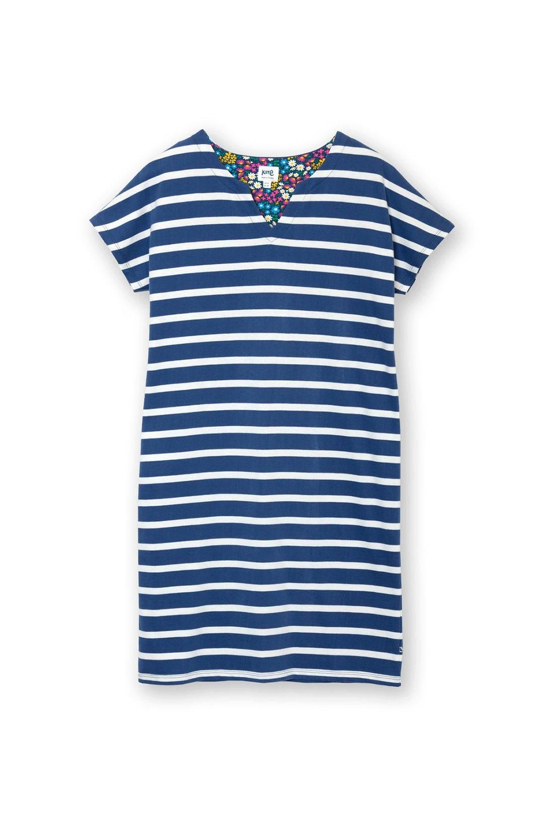 Kite Alum Jersey Dress Navy Stripe