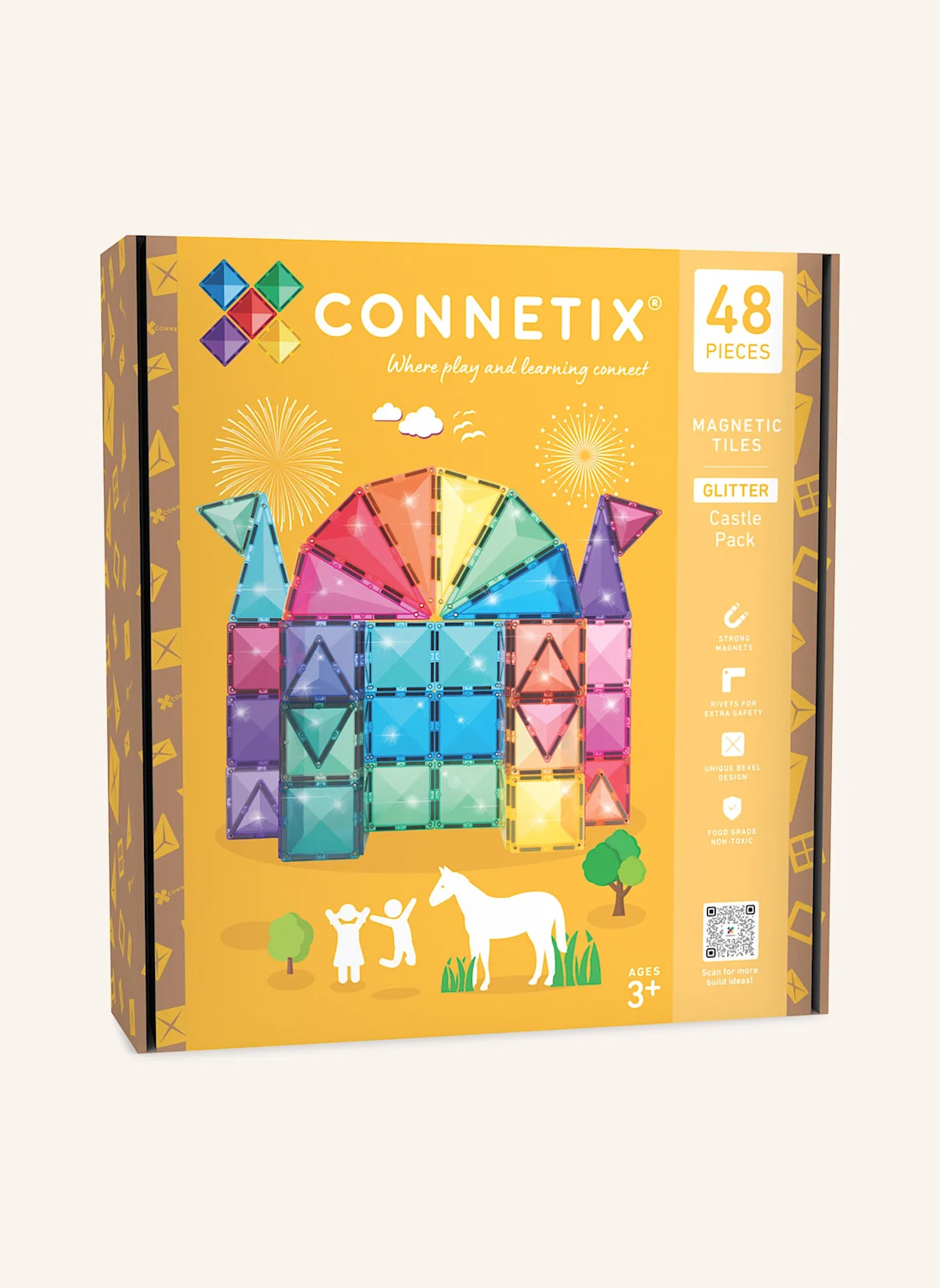 Connetix Glitter Schloss-Set