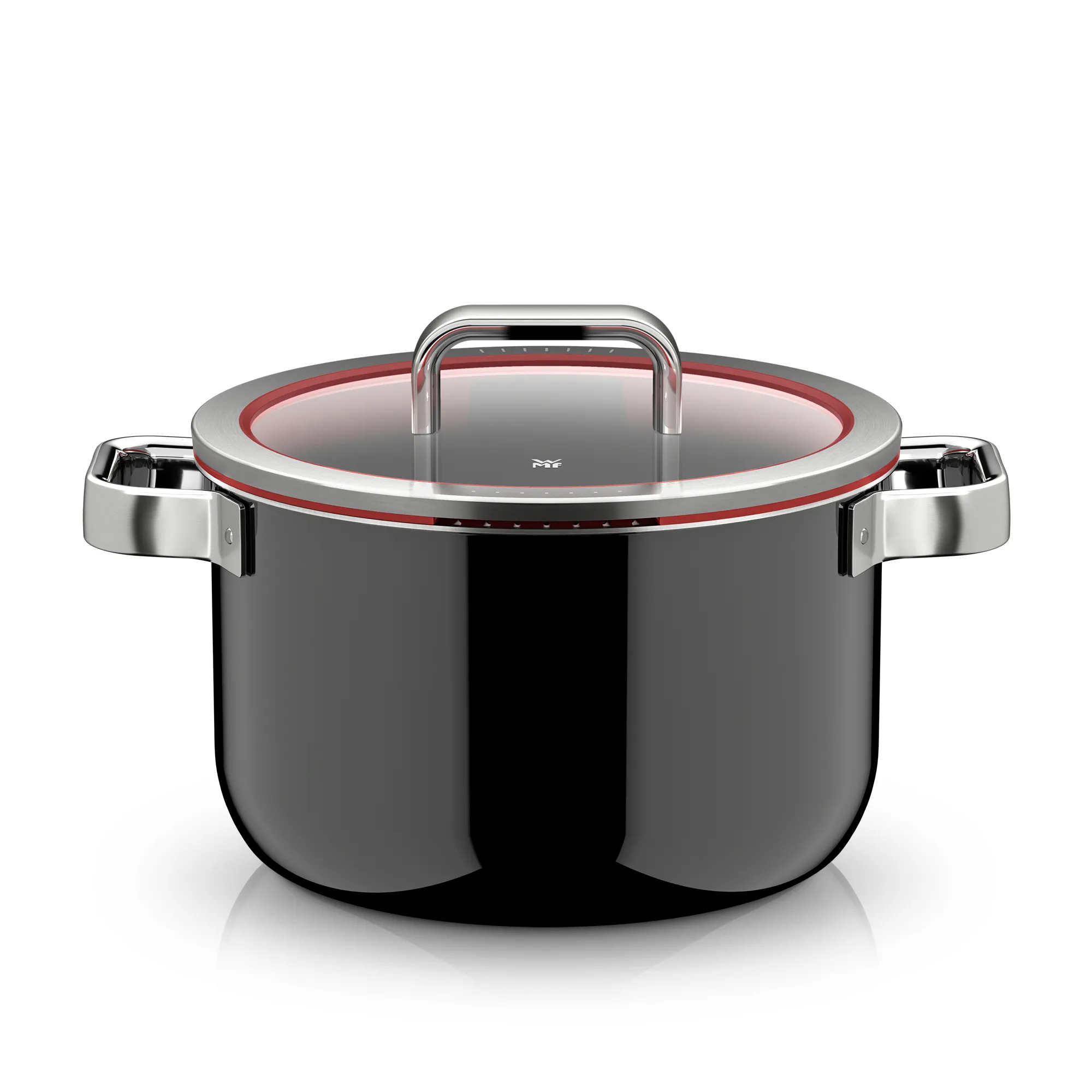 Fusiontec Function Pro, Soup Pot With Lid, 24 cm, Black