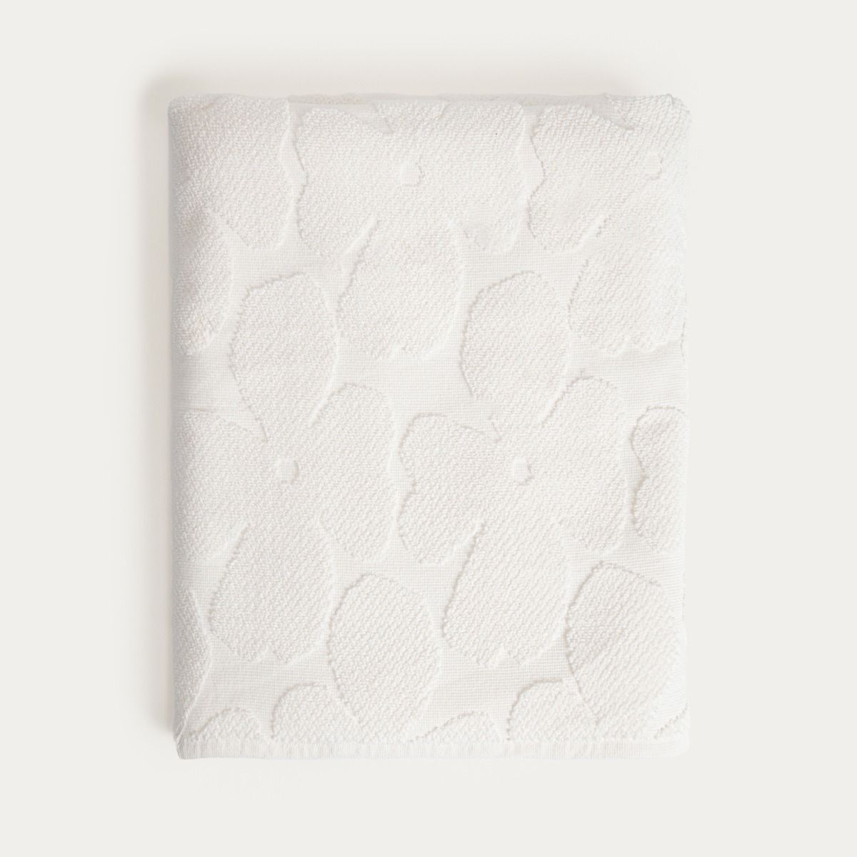 Ręcznik FLORES ecru żakardowy 100x150 cm