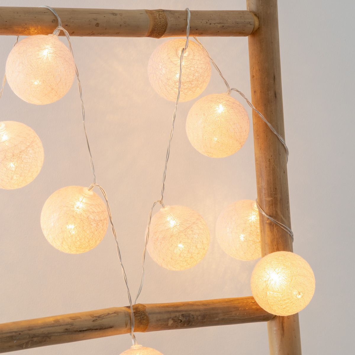 Battery powered LED garland Light pink, L.165 cm