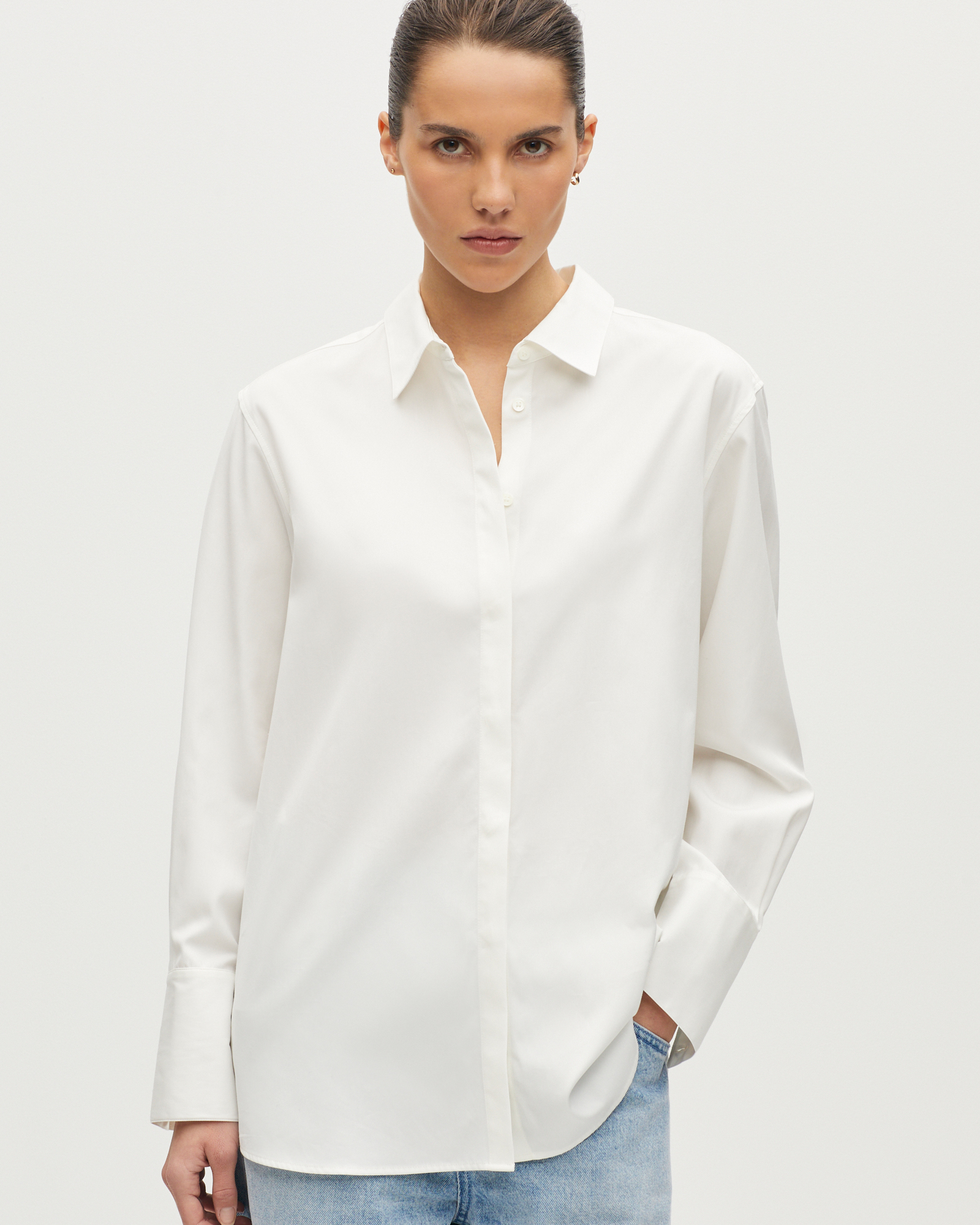 Chemise oversize en coton