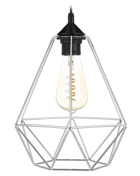 Lampa wisząca Paris Diamond 24 cm srebro