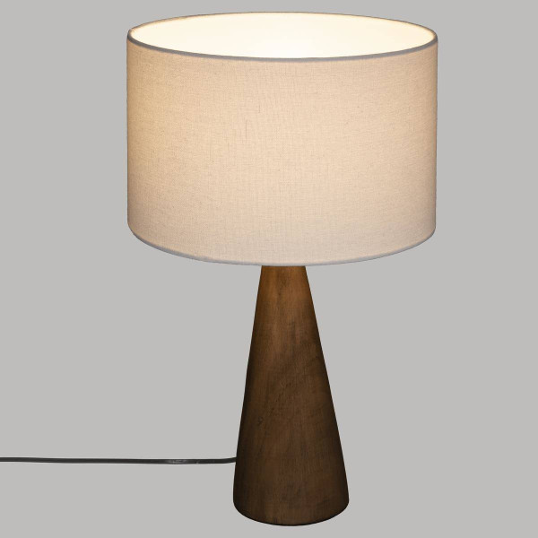 Lampa stołowa z drewna mango 28x46 cm Aina