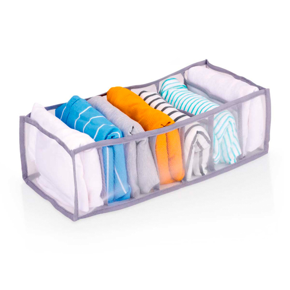Organizador de roupa com 7 compartimentos