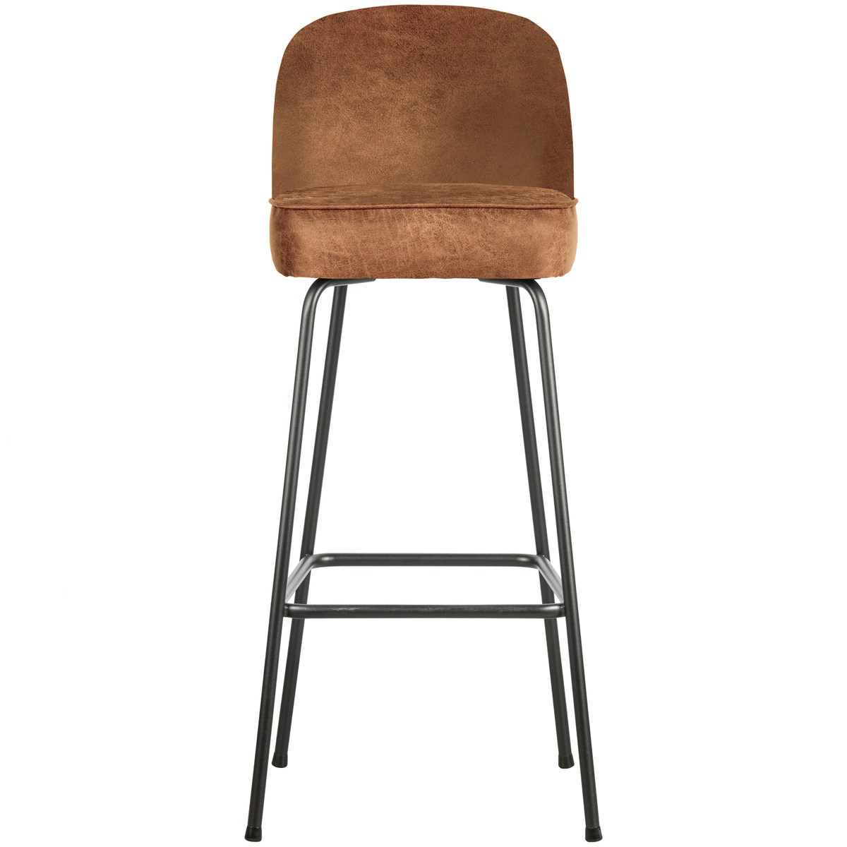 WOOOD barstoel 80cm Vogue - Recycle Leer - Cognac - 103x50x55