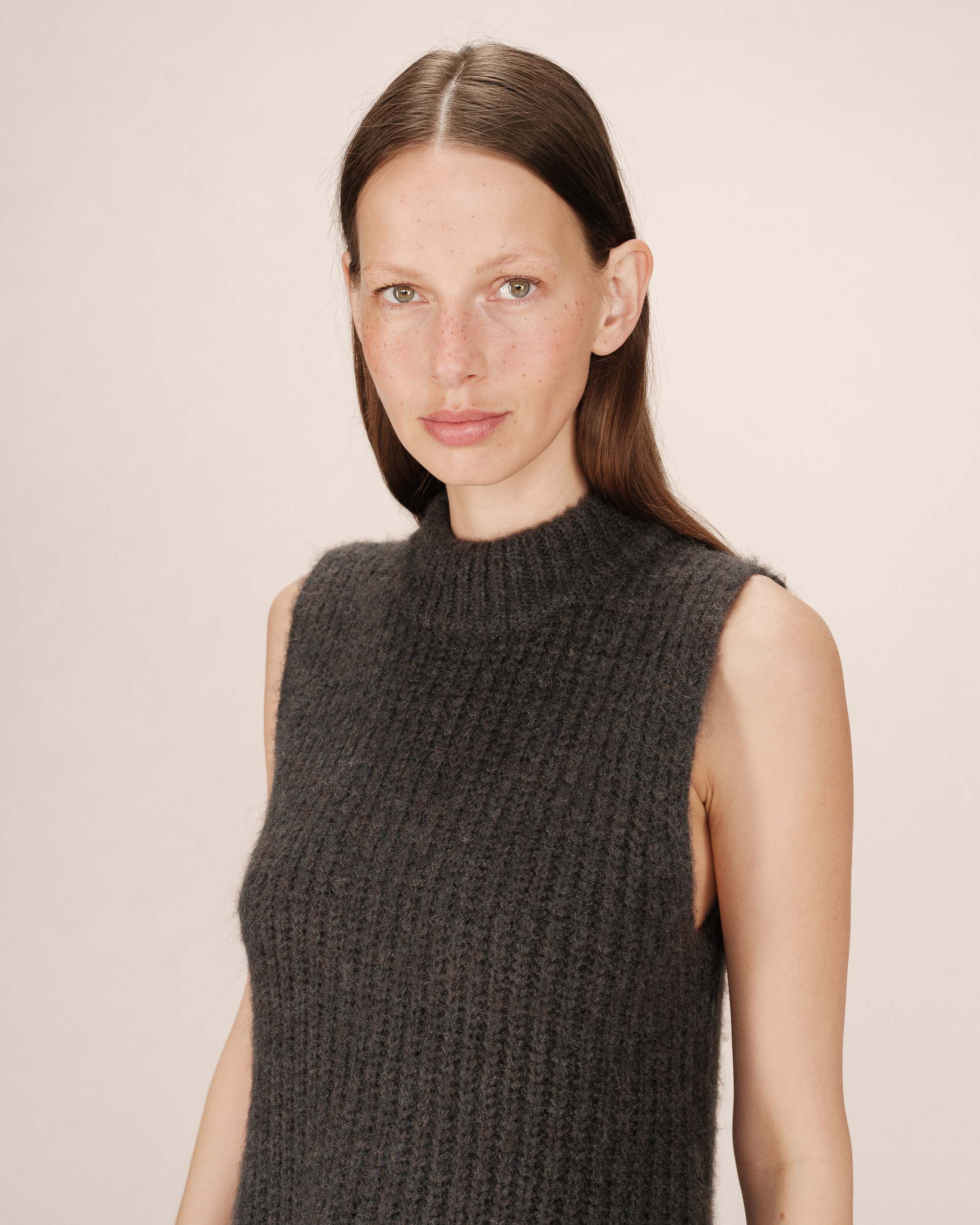 Pull laine et alpaga anthracite Sablon