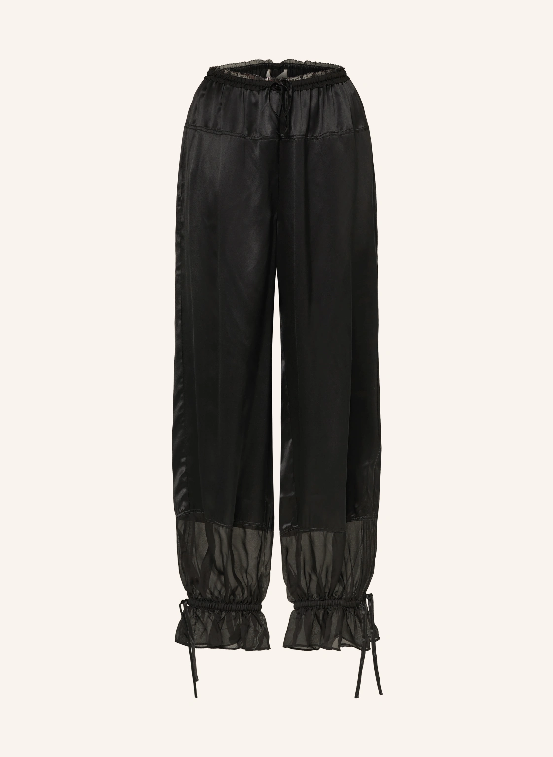 ULLA JOHNSON Satinhose CAMILE aus Seide