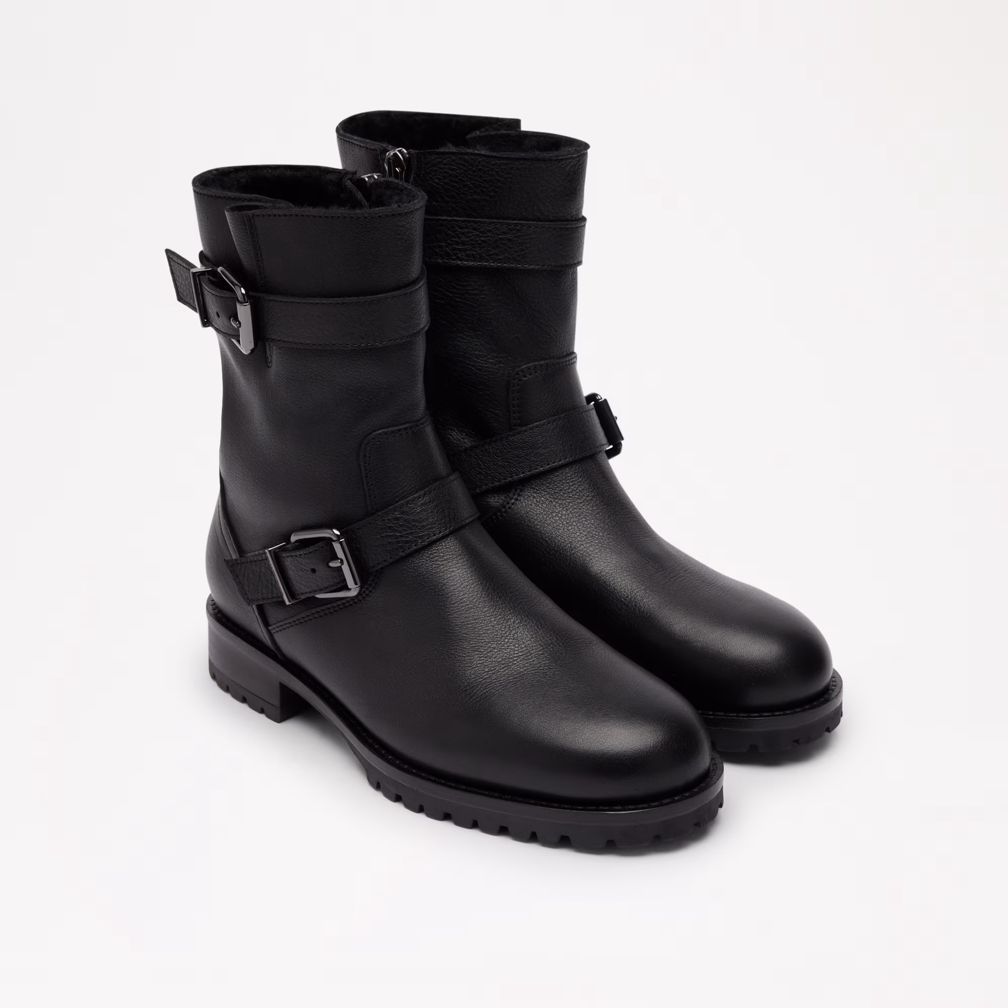 Glory<br>Faux Fur Lined Biker Boot