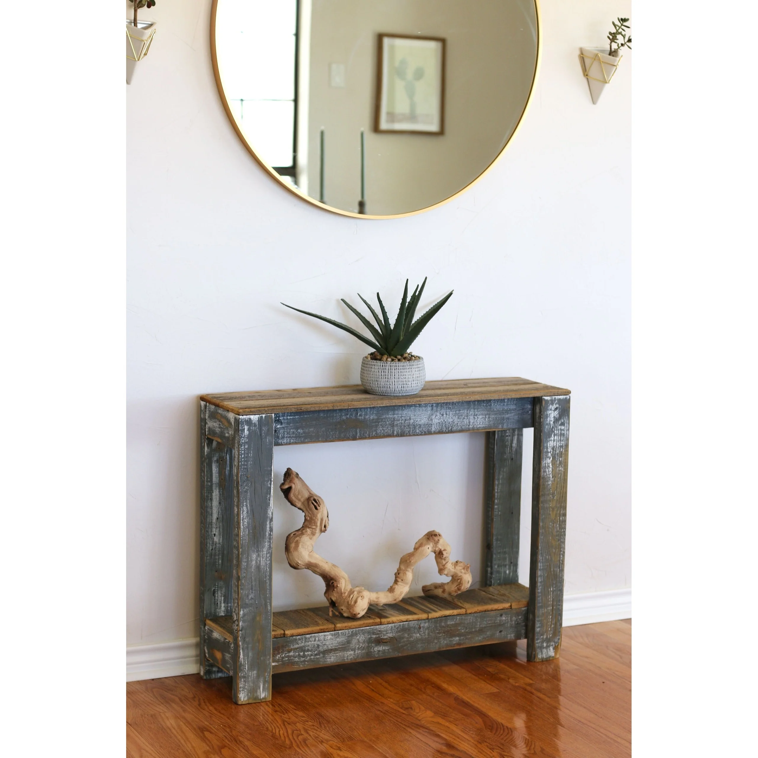 Gray Combo 36 Console Table