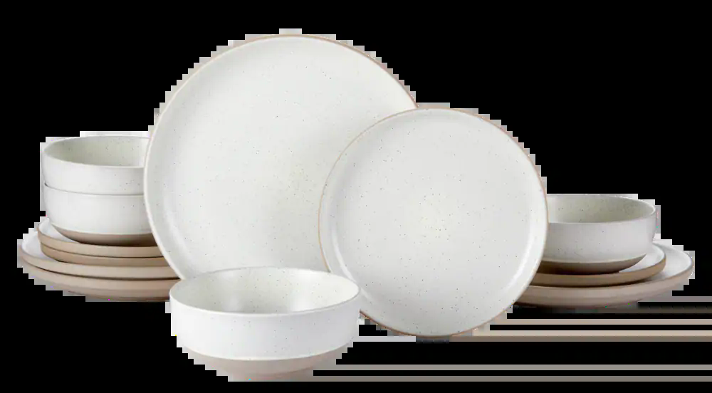 CANVAS Maywood Speckled Two-Toned Dinnerware Set, 12-pc