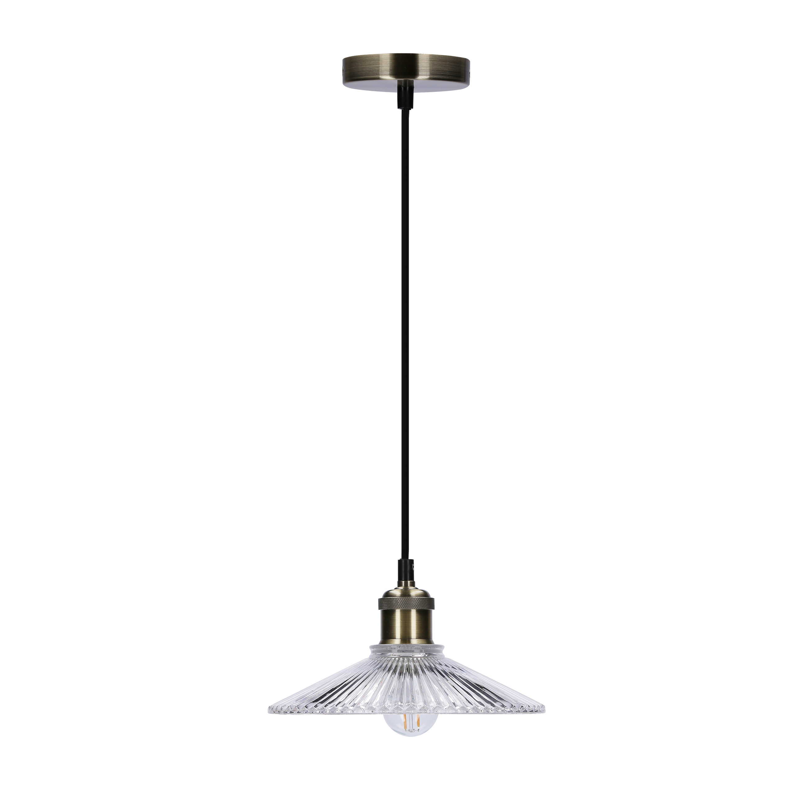 Lampa wisząca patyna-przezroczysta CHESTER 1xE27x40W Candellux