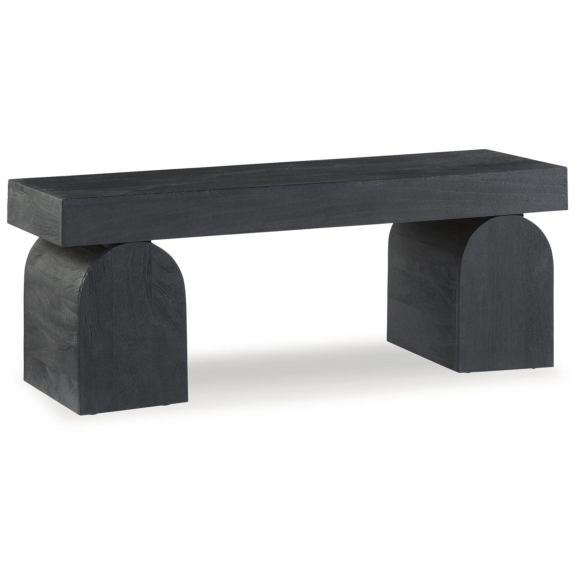Signature Design by Ashley Holgrove Black Accent Bench - 50 W x 16 D x 18.25 H
