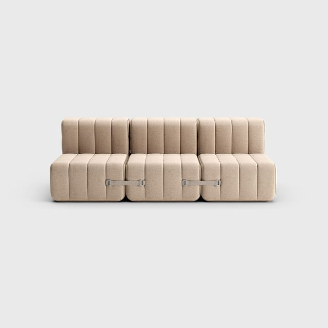 Curt-Set 6 - e.g. Flexibele 3-zitter - Dama - 0029 (Beige   Grijs)