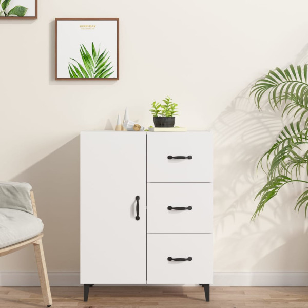 Komoda Szafka Stolik Półki do Salonu Pokoju Biała 69.5x34x90 cm