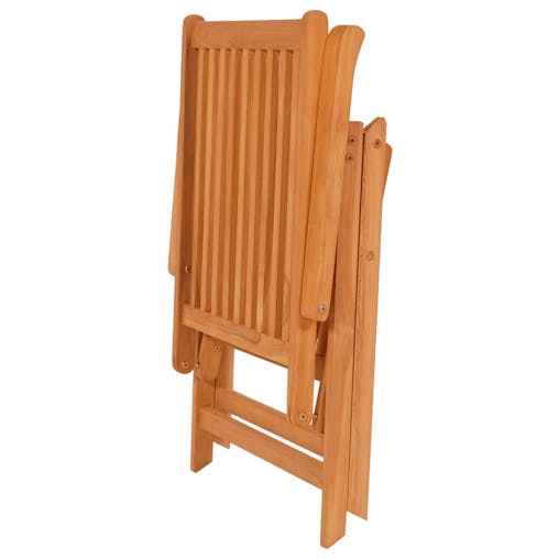 NNEVL Reclining Garden Chairs 8 pcs Solid Teak Wood