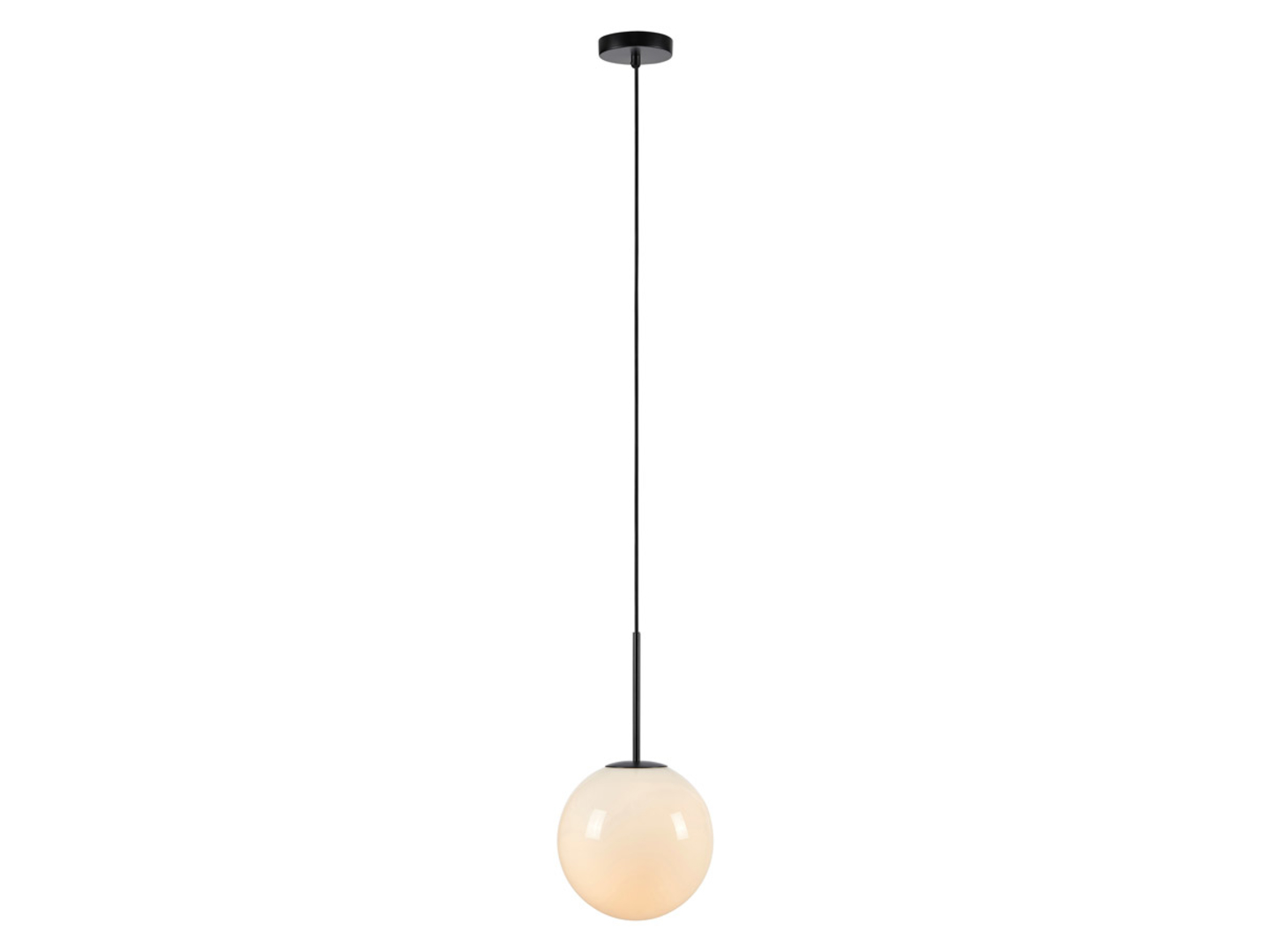 Lampa wisząca Dione szklana biała
