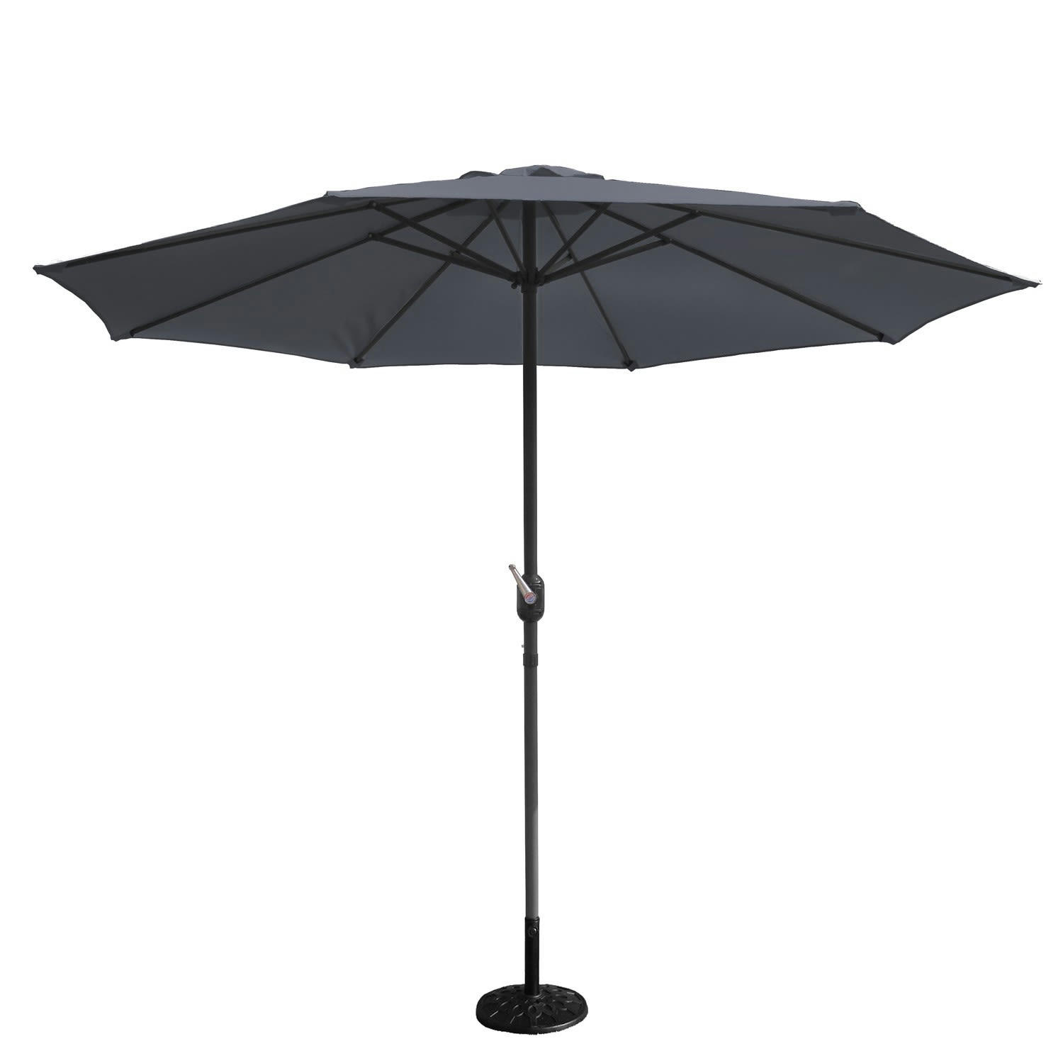 FIGARI - Parasol droit Ø 2,7 m gris