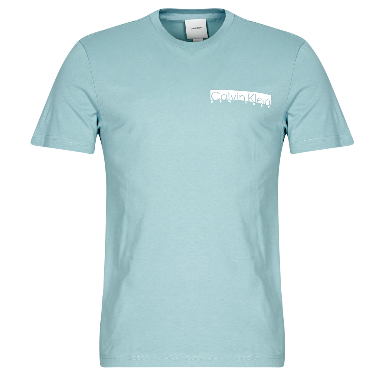 Calvin Klein Jeans - NY CHEST BOX LOGO T-SHIRT - Blue