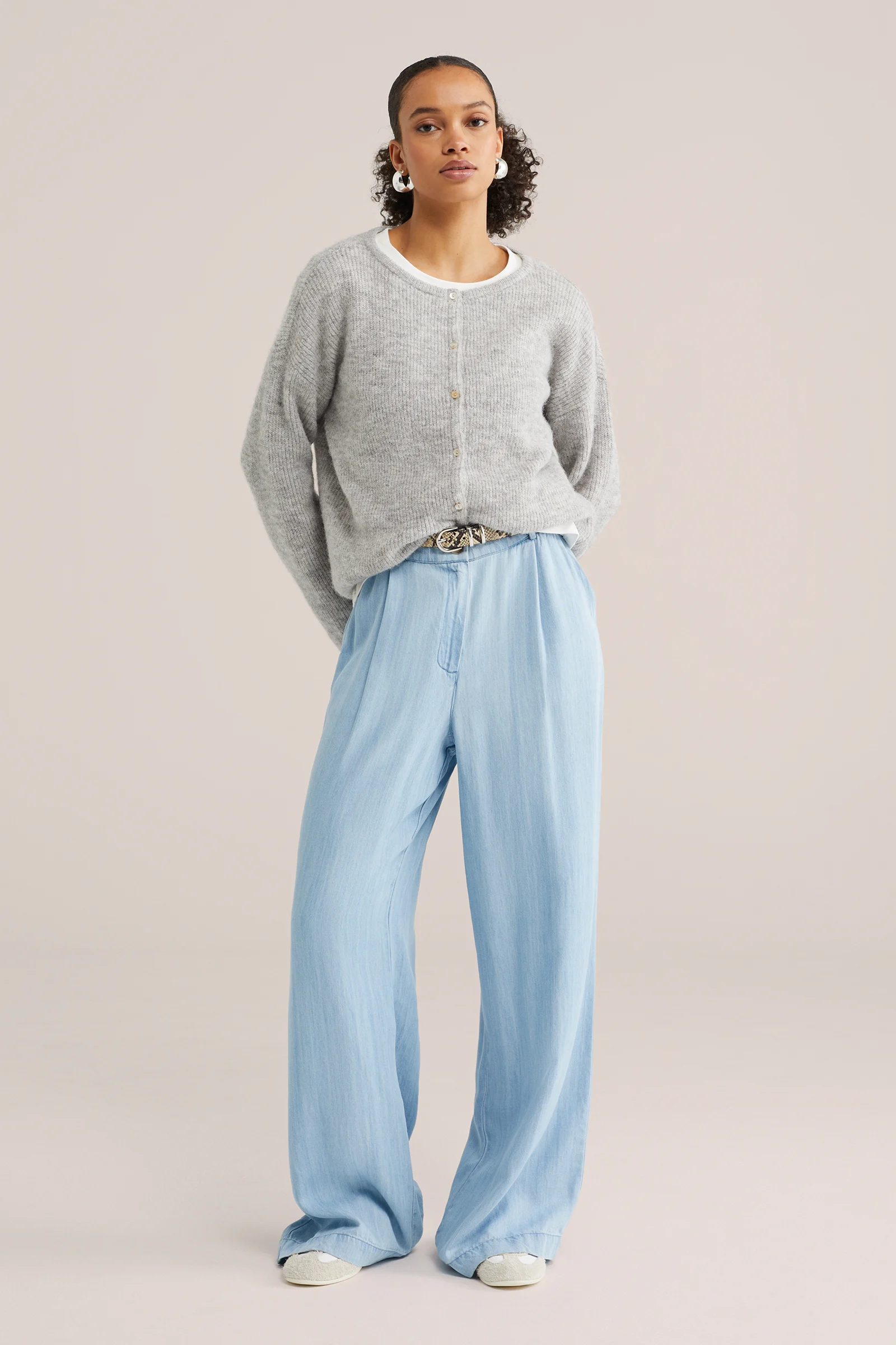 Dames gebreid vest van wolmix