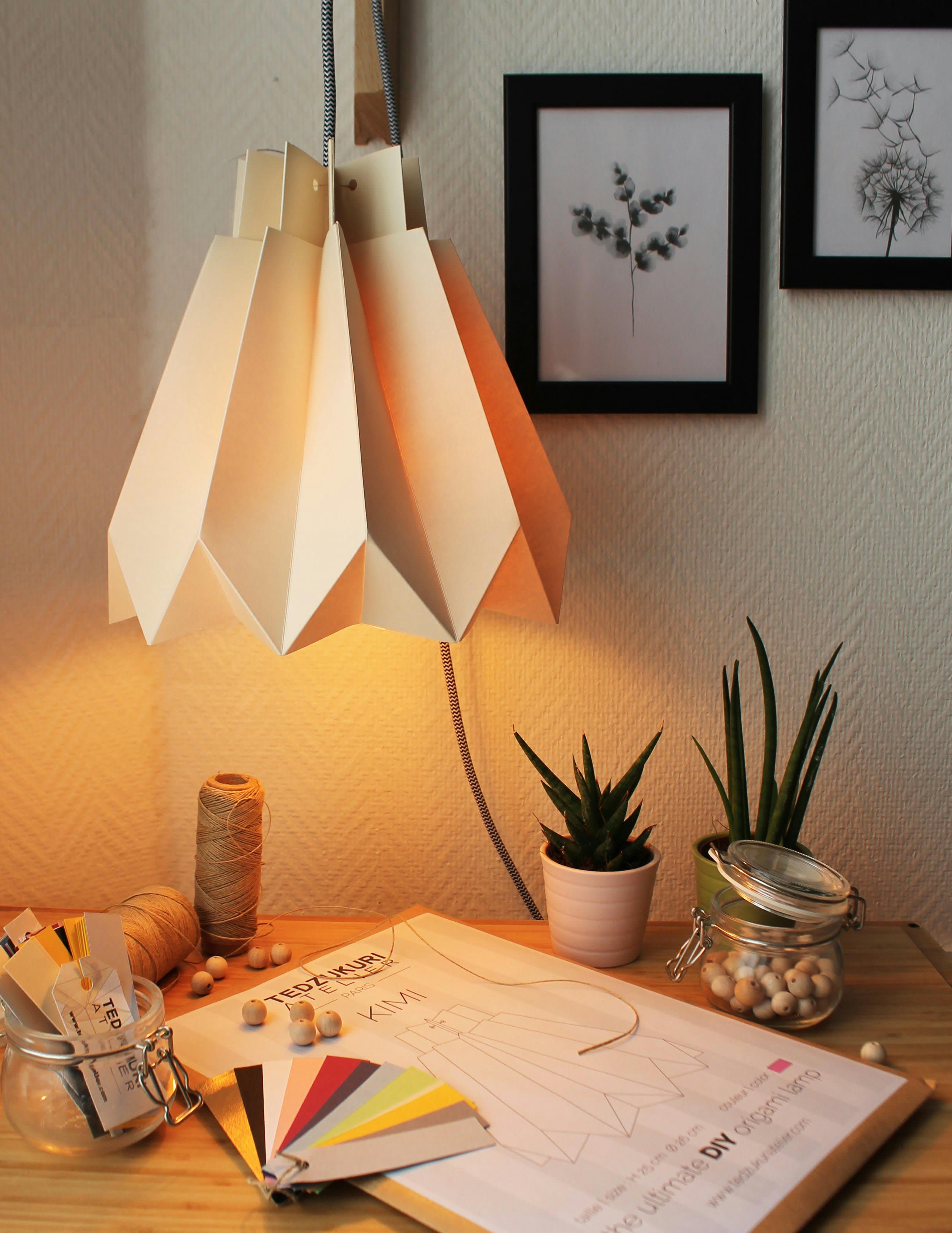 KIMI - Suspension origami en papier kit DIY