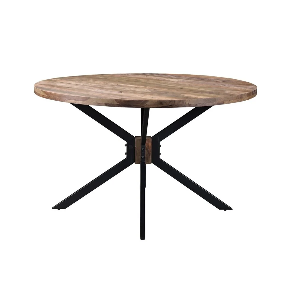ROOT Sheesham Wood Round Dining Table - 51