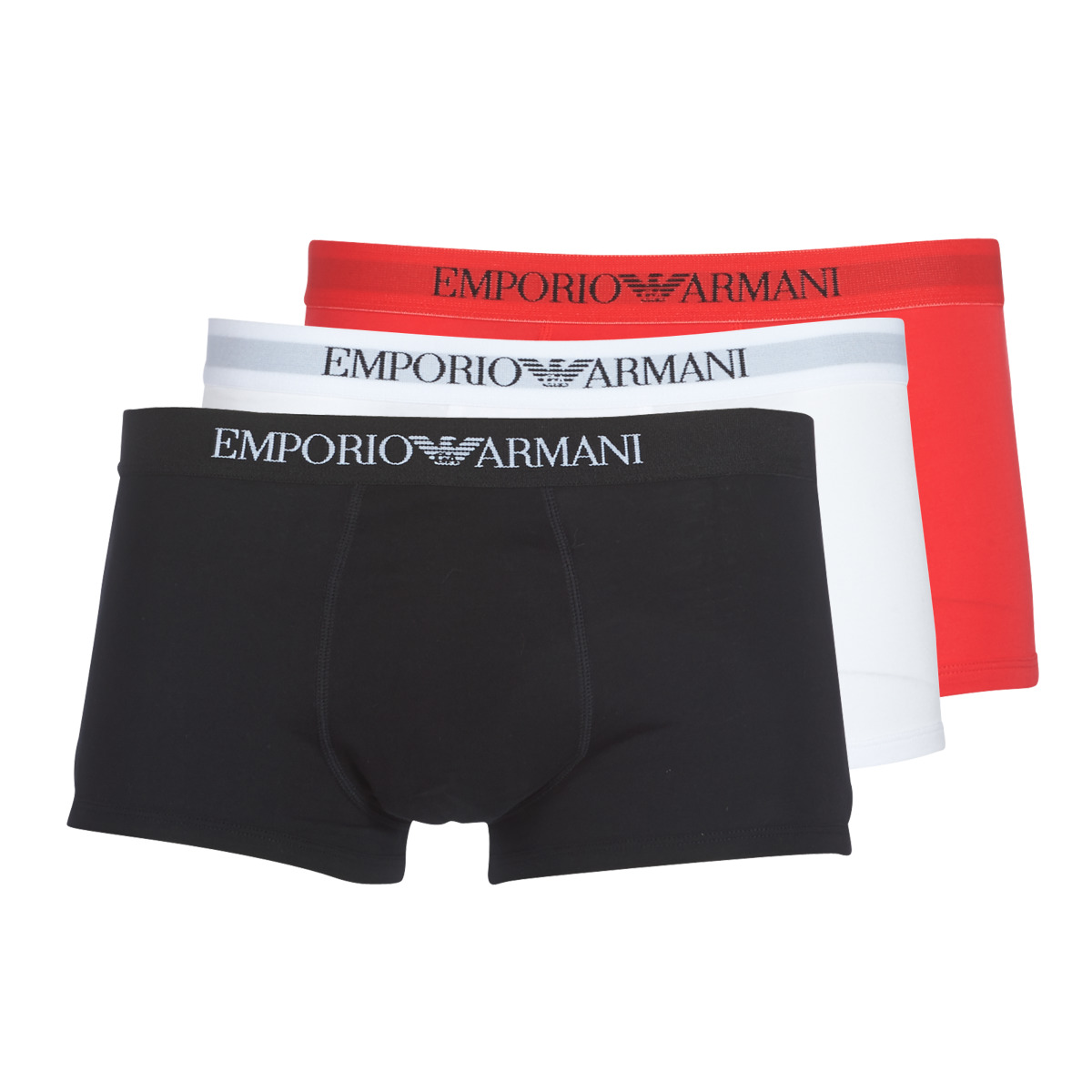 Emporio Armani - CC722-PACK DE 3 - White / Red / Black
