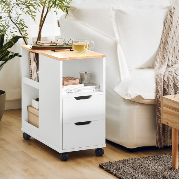 SoBuy Kontener biurowy z jedną szufladą 60x30x60cm Nowoczesny FBT130-NW
