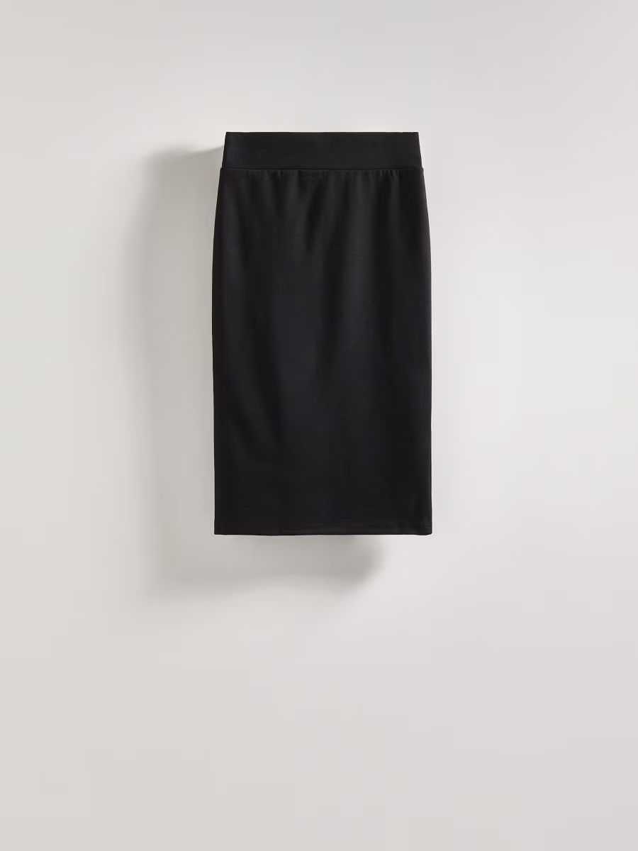 Plain Midi Skirt