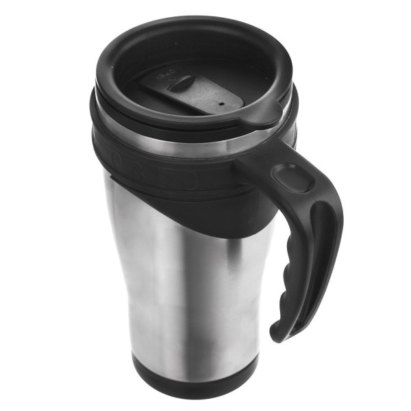 Kubek termiczny z uchwytem stalowy termos szczelny 450 ml