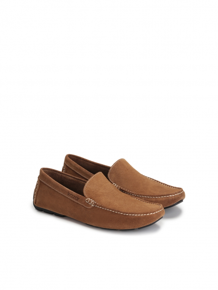 Men's light brown moccasins
