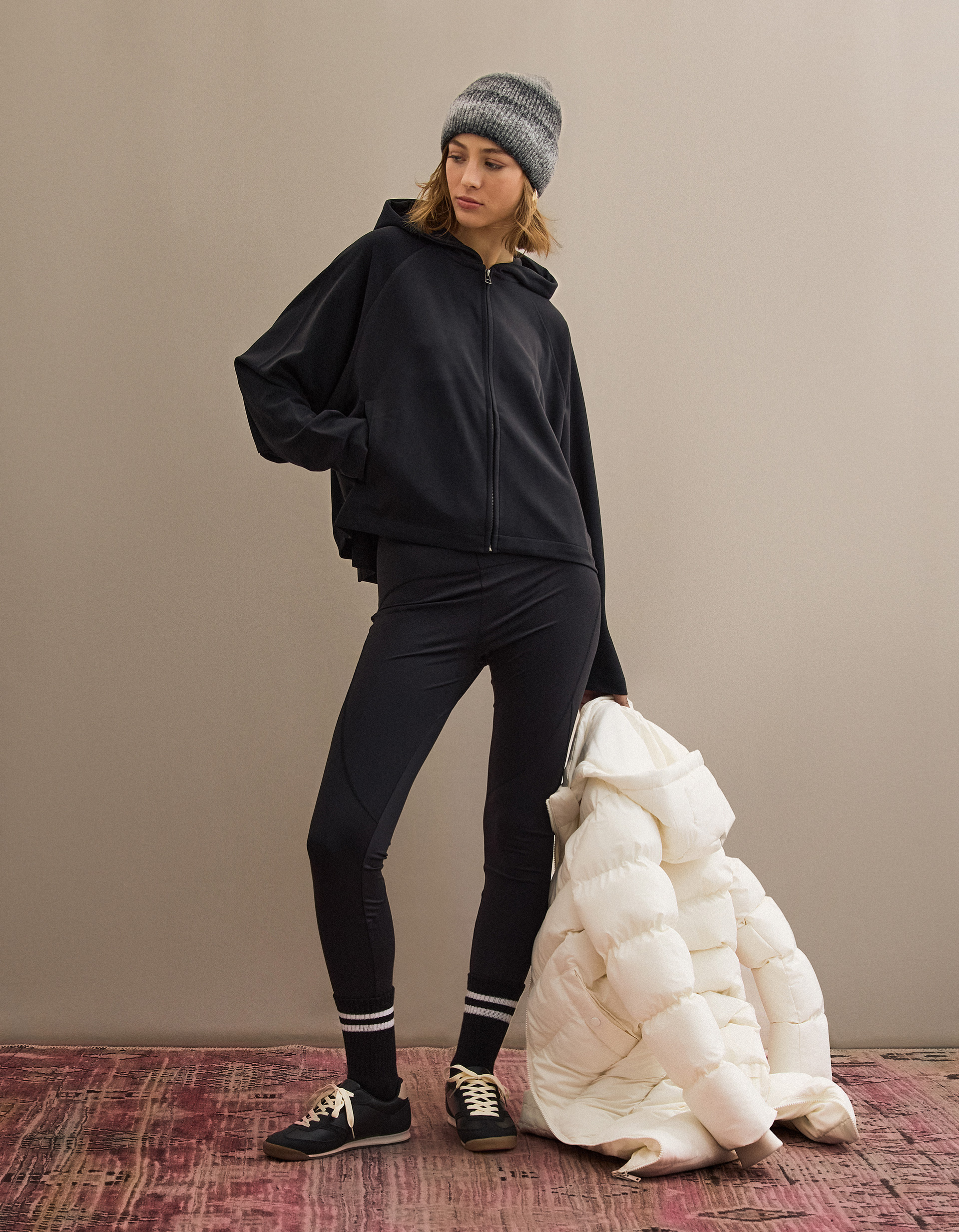 Leggings, Mulher, Preto