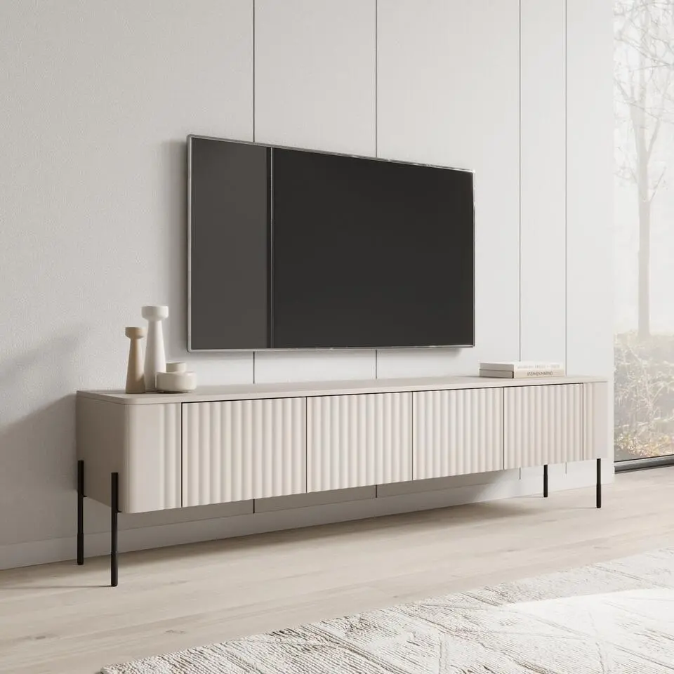 Meubella - Vivi - TV-Meubel - Beige - 190 cm