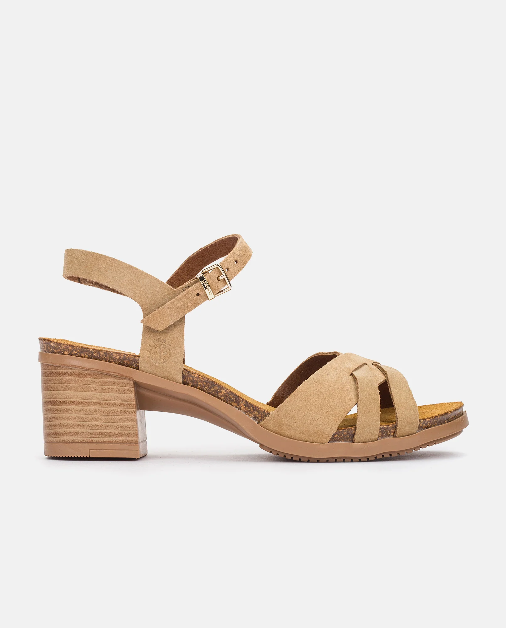 Sandalia de tacón Soller 001 beige