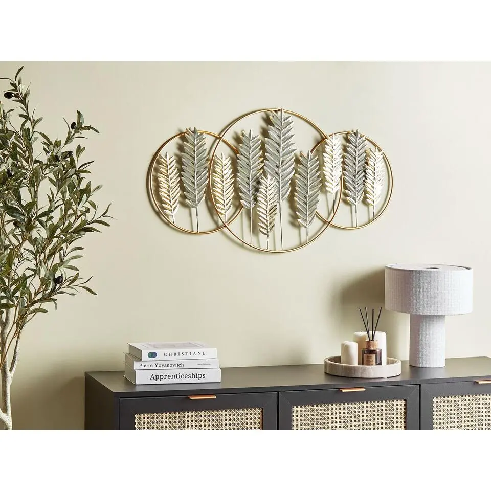 COPERNICIUM - Wanddecoratie - Goud/Groen - Metaal