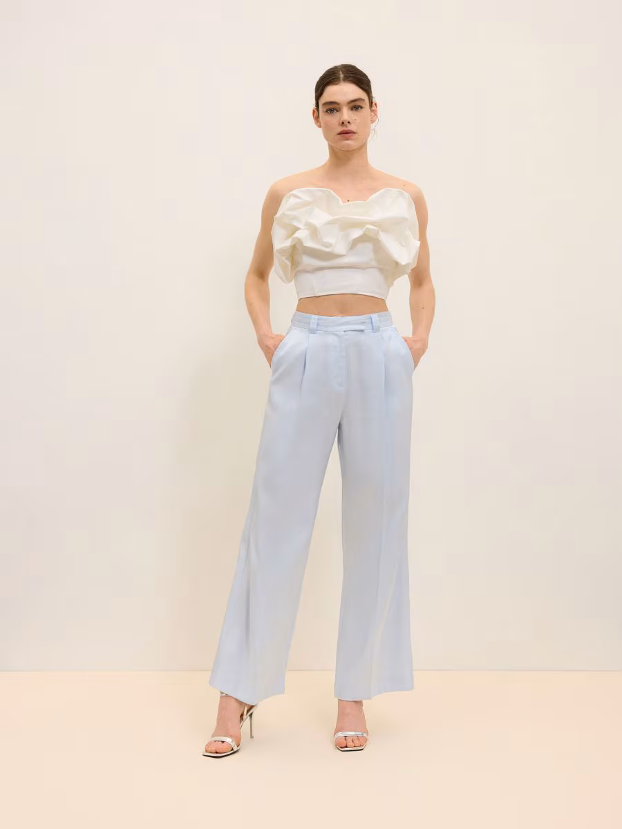 Corset Top With Ruffles