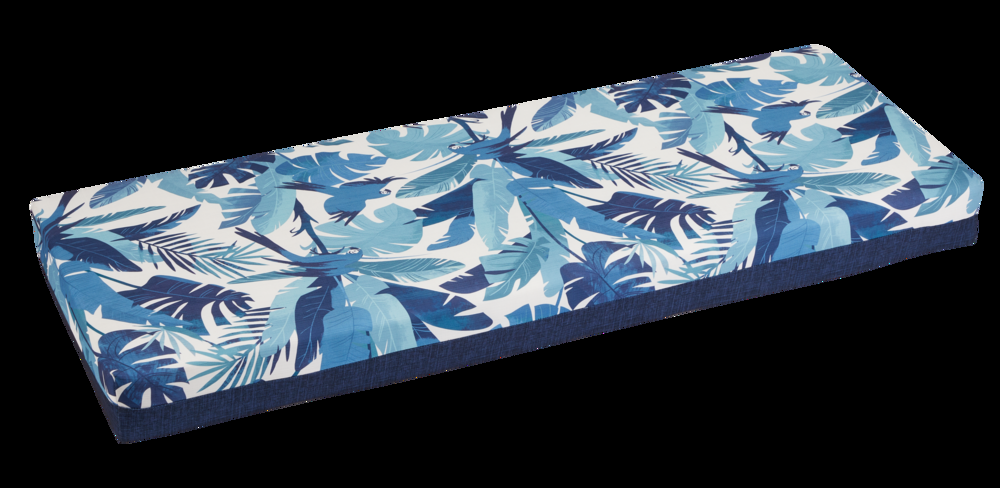 CANVAS Summer Palm Fade, Water & Stain Resistant Patio Bench Cushion