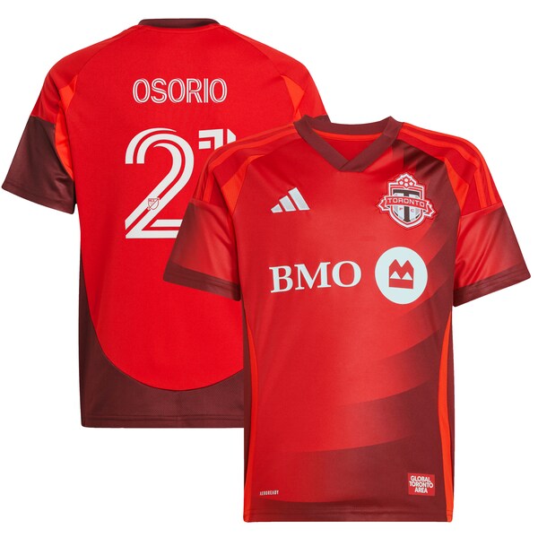 Jonathan Osorio Toronto FC adidas Youth 2025 Club Kit Replica Player Jersey - Red