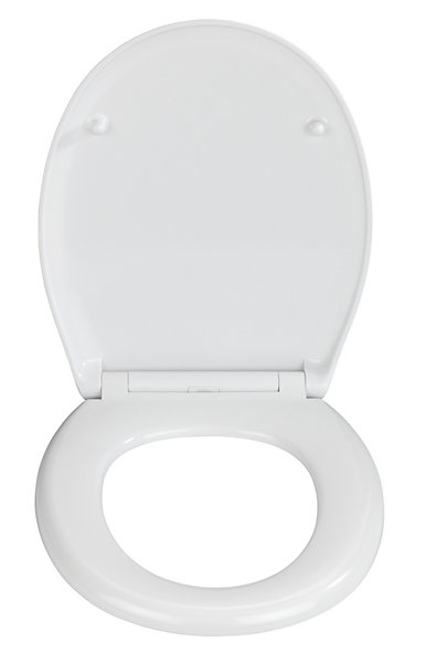Abattant WC déclipsable blanc avec frein de chute, Rieti