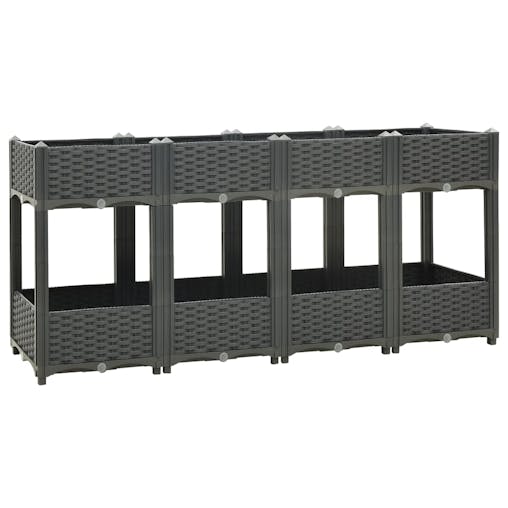 NNEVL Raised Bed 160x40x71 cm Polypropylene