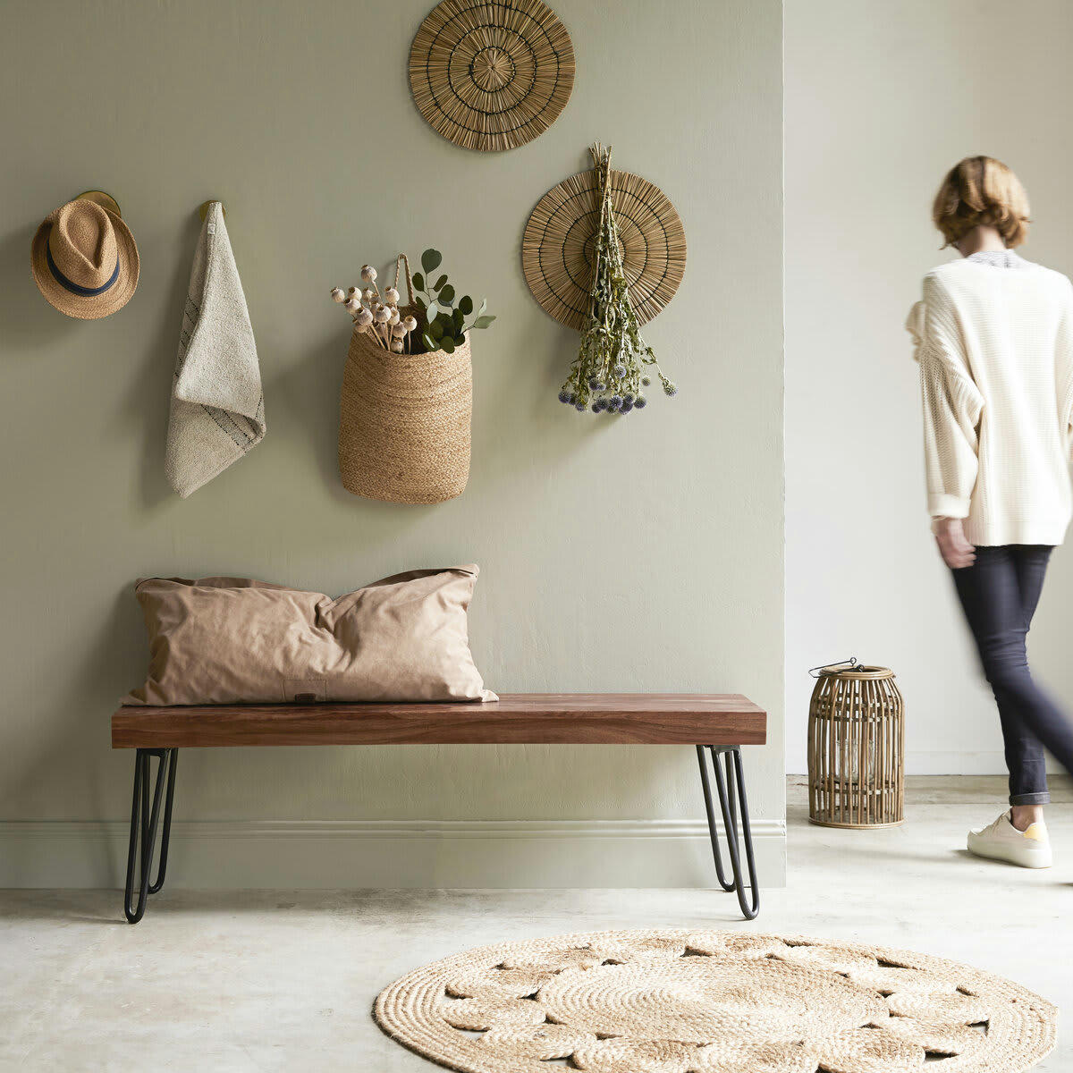 HELGA - Banc en palissandre massif 135 cm