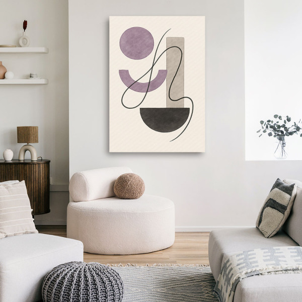 Feeby Obraz do salonu, Abstrakcja Geometryczna Akwarela 40x60